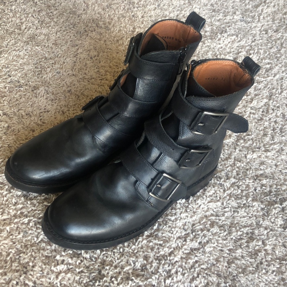 Frye buckle boots